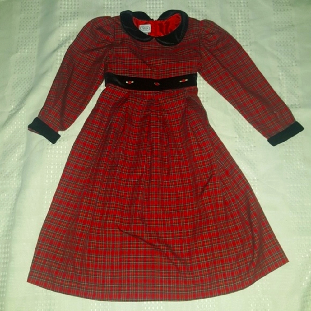 Talbot kids sz 7 plaid dress